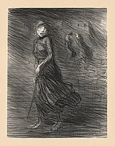In the Street (Dans la Rue) by Théophile Alexandre Steinlen (Swiss, 1859–1923)