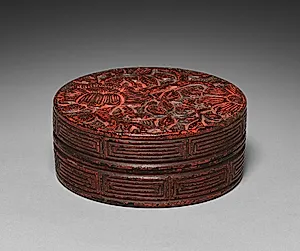 Incense Box (Kogo) with Camellia Design by Unknown Artist