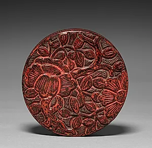 Incense Box (Kogo) with Camellia Design (lid) by Unknown Artist