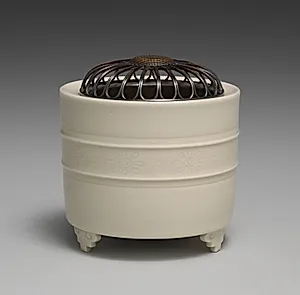 Incense Burner with Flowers and Dots by Seifū Yohei III (Japanese, 1851–1914)