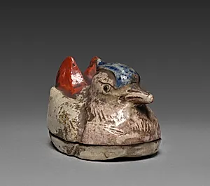 Incense Container (Kōgō) in the Shape of a Mandarin Duck by Unknown Artist