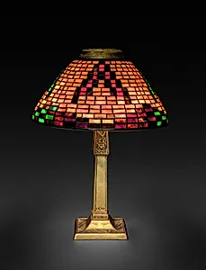 Indian Basket Lamp  by Tiffany Studios (America, New York, 1902–1932)