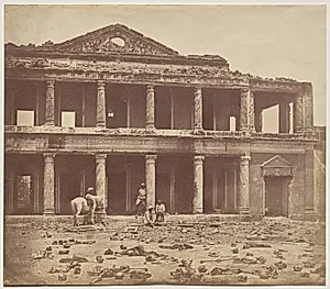 Interior of the Secundra Bagh after the Slaughter of 2,000 Rebels by the 93rd Highlanders and 4th Punjab Regiment by Felice A. Beato (British, 1830–1906)