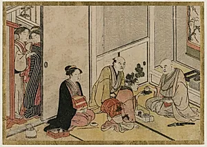Interior Scene by Katsukawa Shunshō (Japanese, 1726–1792)