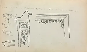 Italian Sketchbook: Architectural Details and Figures (page 199) by Maurice Prendergast (American, 1858–1924)