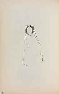 Italian Sketchbook: Figure (page 124) by Maurice Prendergast (American, 1858–1924)