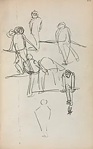 Italian Sketchbook: Figures (page 200) by Maurice Prendergast (American, 1858–1924)