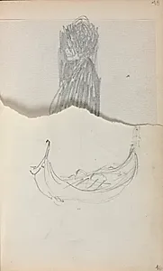 Italian Sketchbook: Gondola (page 46) by Maurice Prendergast (American, 1858–1924)