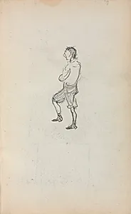 Italian Sketchbook: Standing Boy (page 245) by Maurice Prendergast (American, 1858–1924)