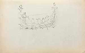 Italian Sketchbook: Venetian Boat (page 29) by Maurice Prendergast (American, 1858–1924)