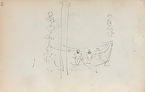Italian Sketchbook: Venetian Boat (page 30) by Maurice Prendergast (American, 1858–1924)