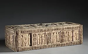 Ivory Box with Scenes of Adam and Eve by Unknown Artist