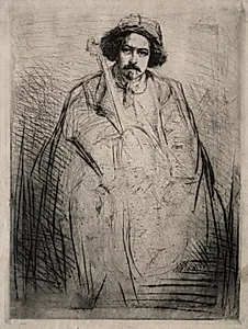 J. Becquet, Sculptor by James McNeill Whistler (American, 1834–1903)