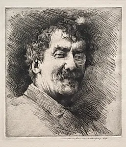Portrait of Mortimer Menpes (British, 1860–1938)