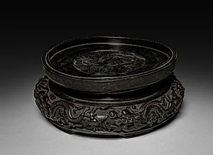 Jar with Chrysanthemum Decoration: Fahua Ware (base) by Unknown Artist
