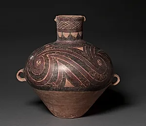 Jar with Curvilinear Designs by Unknown Artist
