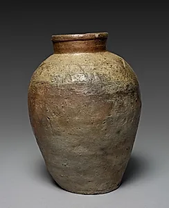 Jar with Incised Combed Shoulder Designs: Bizen Ware by Unknown Artist