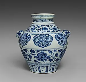 Jar with Lion-Head Handles by Unknown Artist