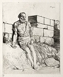 Job (First Plate) by Alphonse Legros (French, 1837–1911)
