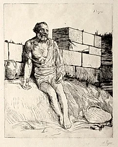 Job (First Plate) by Alphonse Legros (French, 1837–1911)