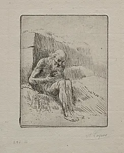 Job (Second Plate) by Alphonse Legros (French, 1837–1911)