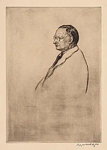 John Robertson, J. P., Dundee by Muirhead Bone (British, 1876–1953)