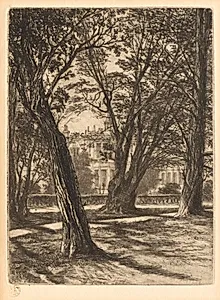Kensington Gardens, No. 1 (Small Plate) by Francis Seymour Haden (British, 1818–1910)
