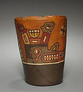 Kero-shaped Vessel (modern version of a Wari-style vessel) by Unknown Artist