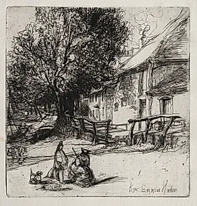 Kew Side by Francis Seymour Haden (British, 1818–1910)