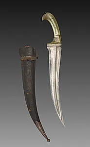 Knife with Jade Handle and Scabbard  by Unknown Artist