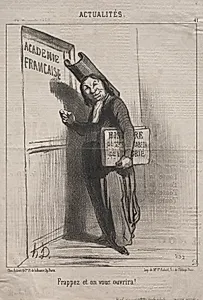 Knock and it will open for you! by Honoré Daumier (French, 1808–1879)