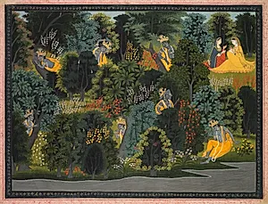 Krishna's Longing for Radha, from the Gita Govinda of Jayadeva by Unknown Artist