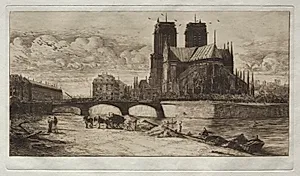 L'Abside de Notre Dame de Paris by Edmond Gosselin (French)