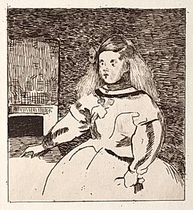 L'infante Marguerite by Edouard Manet (French, 1832–1883)
