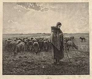 La Bergerie by Benjamin-Louis-Auguste Damman (French, 1835–1921)