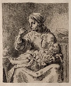 La Bouillée by Jean-François Millet (French, 1814–1875)