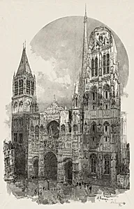 La Cathedrale de Rouen by Auguste Louis Lepère (French, 1849–1918)