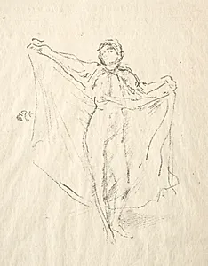 La Danseuse - A Study of the Nude by James McNeill Whistler (American, 1834–1903)