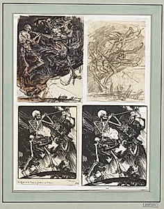 La Mort et les Passions fondant sur la terre by Auguste Louis Lepère (French, 1849–1918)