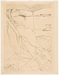 La Passagère du 54 by Henri de Toulouse-Lautrec (French, 1864–1901)