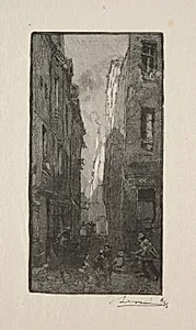 La Rue des Cordiers by Auguste Louis Lepère (French, 1849–1918)