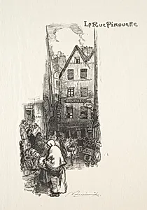 La Rue Pirouette by Auguste Louis Lepère (French, 1849–1918)