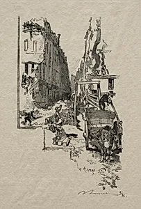 La Rue Victor Cousin by Auguste Louis Lepère (French, 1849–1918)