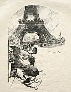 La Tour Eiffel by Auguste Louis Lepère (French, 1849–1918)