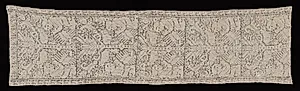 Lace (Filet Cloth or Toile Stitch) by Unknown Artist