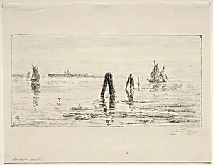 Lagoon, Morning by Charles Nicolas Storm van 's-Gravesande (Dutch, 1841–1924)