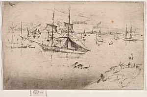 Lagoon:  Noon by James McNeill Whistler (American, 1834–1903)