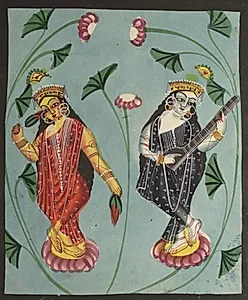 Lakshmi and Sarasvati by Unknown Artist