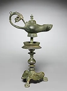 Lamp and Stand by Unknown Artist