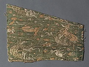 Lampas with scenes of wild animals by Unknown Artist